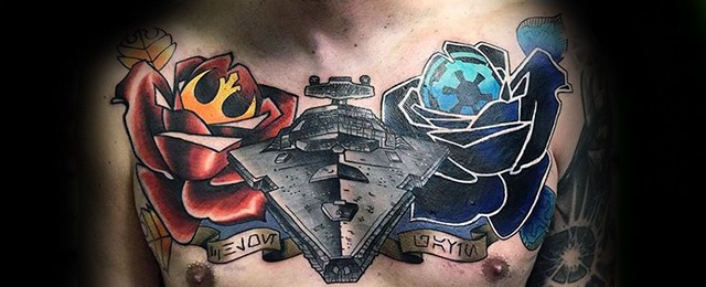 Star Destroyer Tattoo Designs For Men