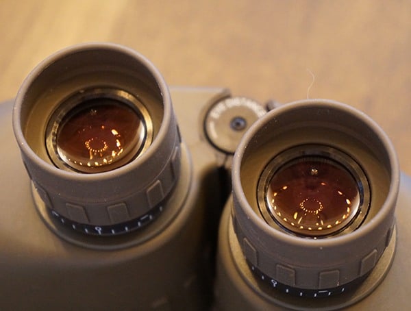 Steiner Military Marine 10x 50 Binoculars Focusing Lens Detail