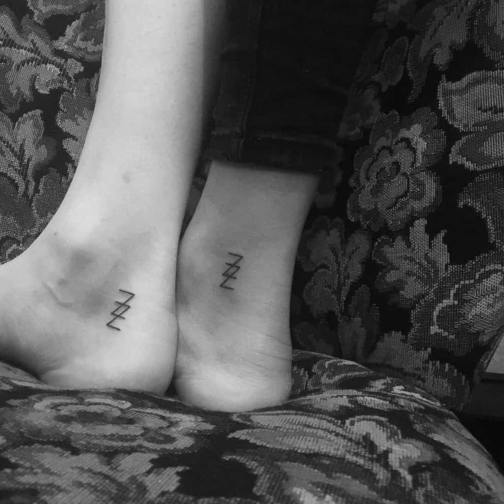 Stick And Poke Tiny Friendship Zz Tattoo
