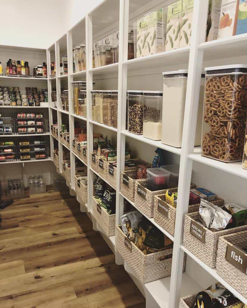 massive organized storage pantry 