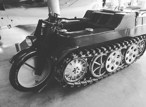 Strange Belt Driven Car