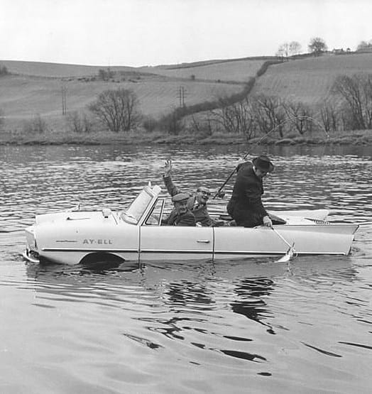 Strange Car Driving On Water