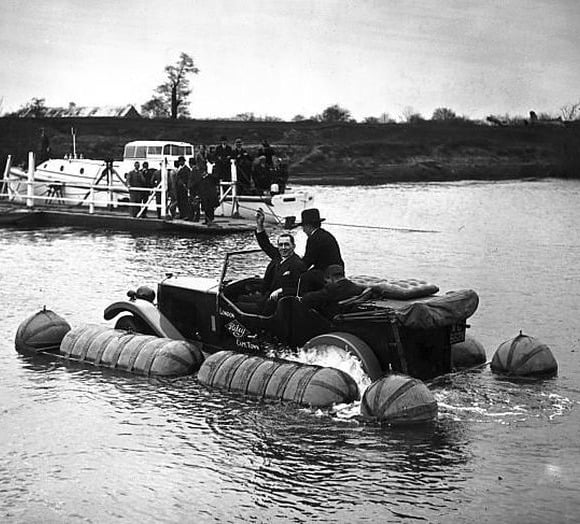 Strange Floating Car In Water