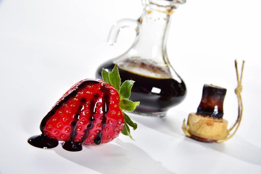 strawberries with balsamic vinegar
