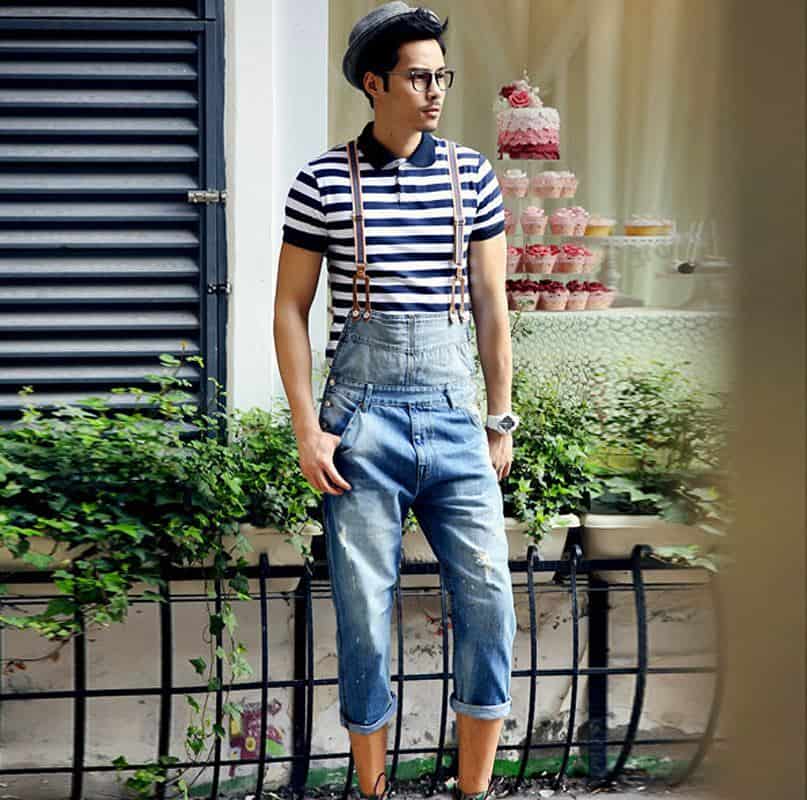 Stripe Polo Overall Mens Wear