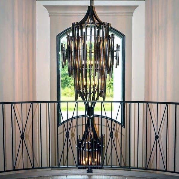 tiered glass modern chandelier 