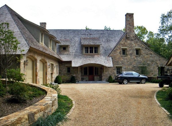 Stunning Exterior Gravel Driveway Designs