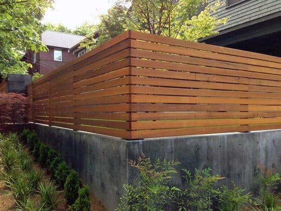half-wall screen fence