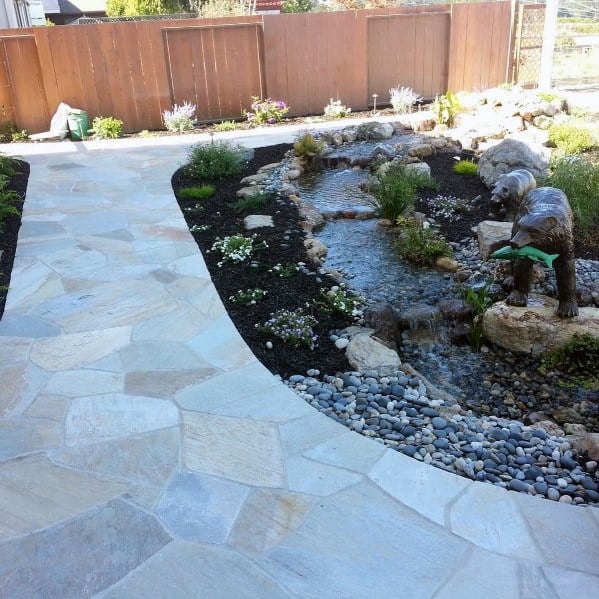 white-washed flagstone