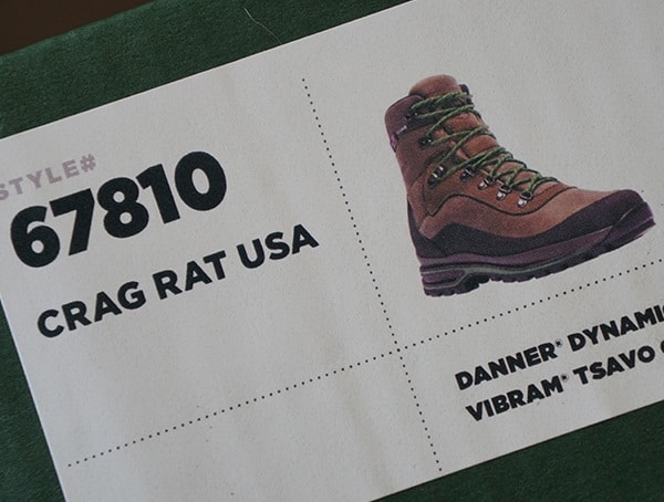 Style 67810 Danner Crag Rat Mens Hiking Boots