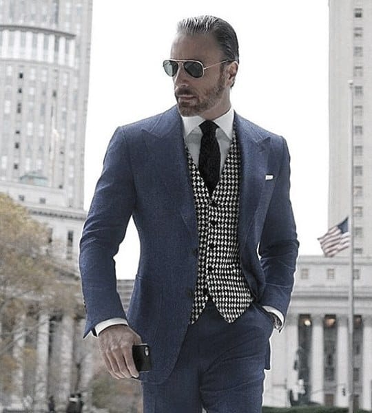 Style Navy Blue Suit Looks Men