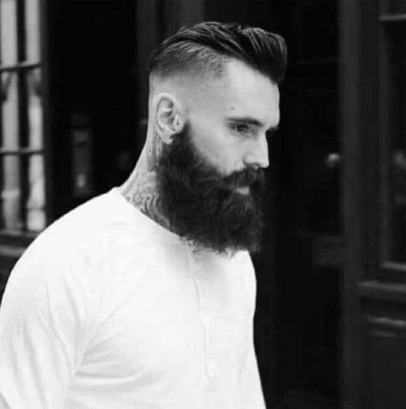 Stylish Slicked Back Undercut Hairstyles For Gentlemen With Beards