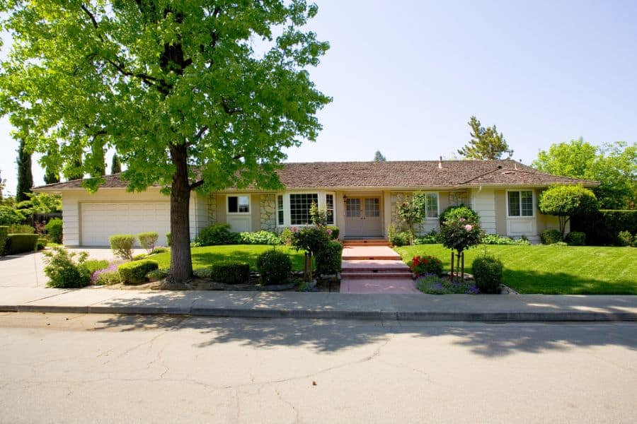 large suburban ranch-style home