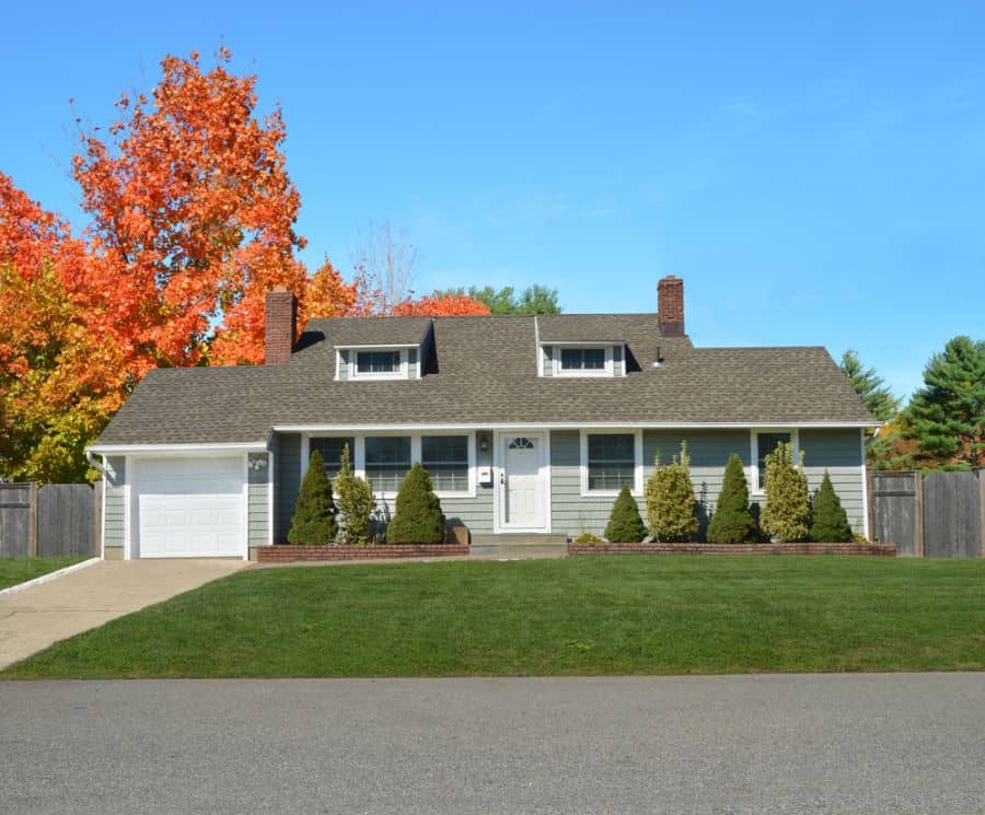 suburban ranch-style house