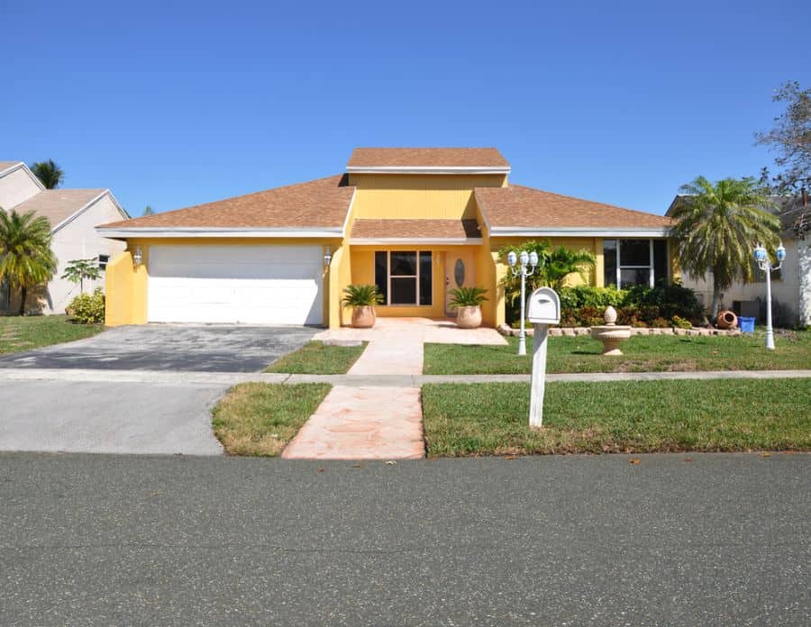 ranch-style suburban house