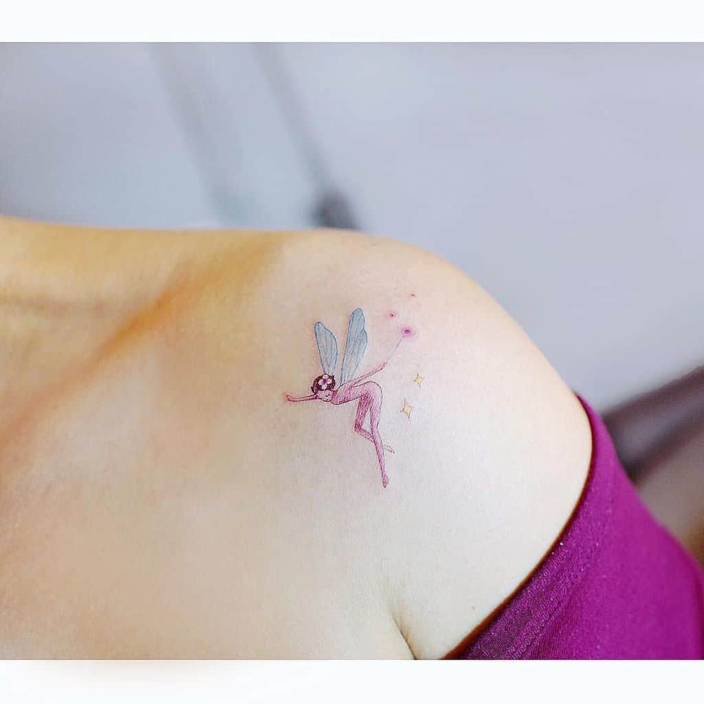Sugar Plum Color Fairy Tattoo