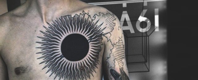 Sun Tattoo Designs For Men