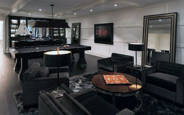 black furnishings