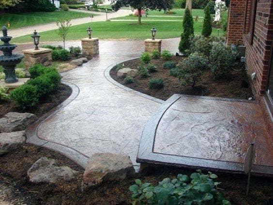 stamped concrete pavers 