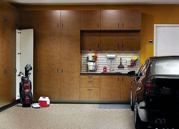 Superb Wood Storage Wall Garage Cabinet Ideas
