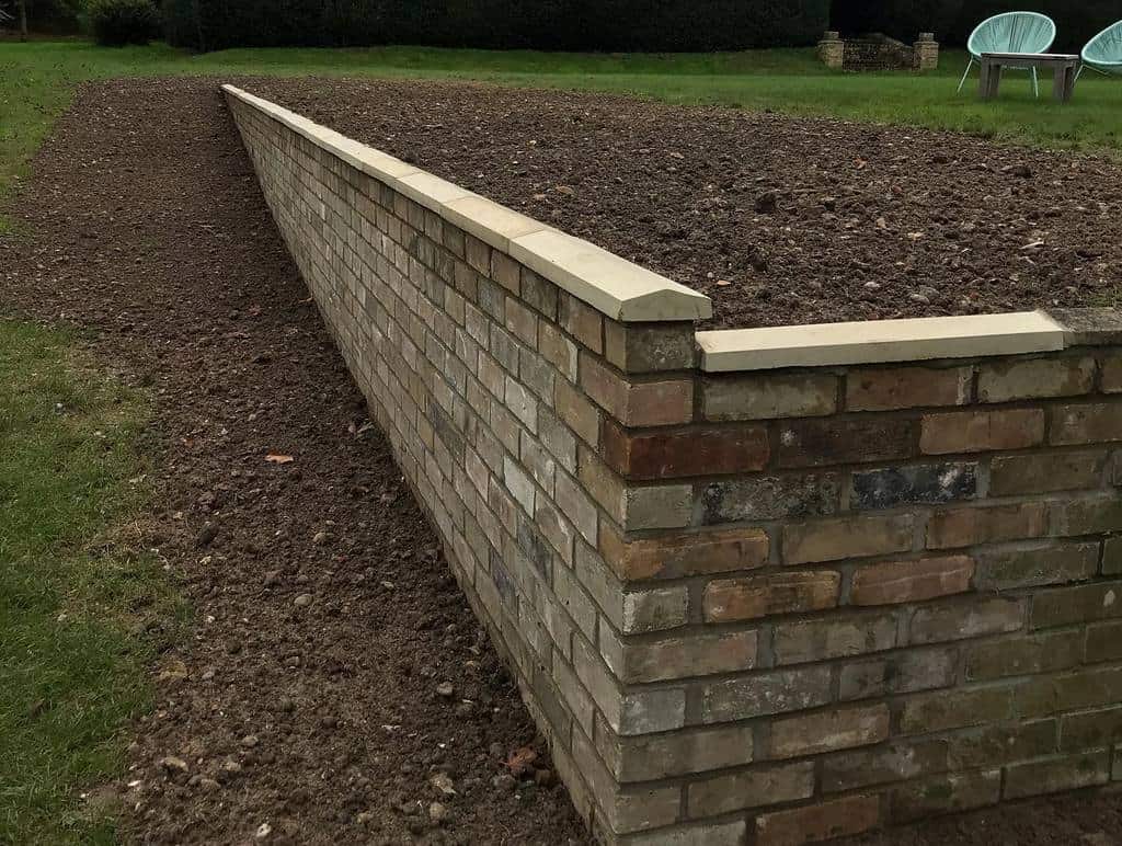 brick retaining wall