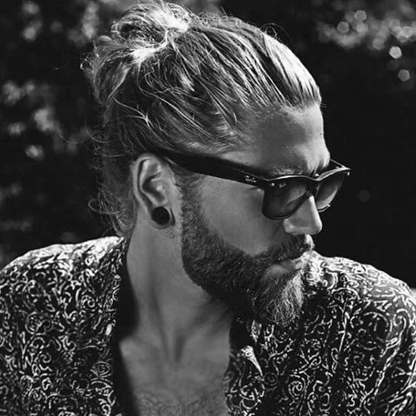 Surfer Guy Hair Man Bun Style