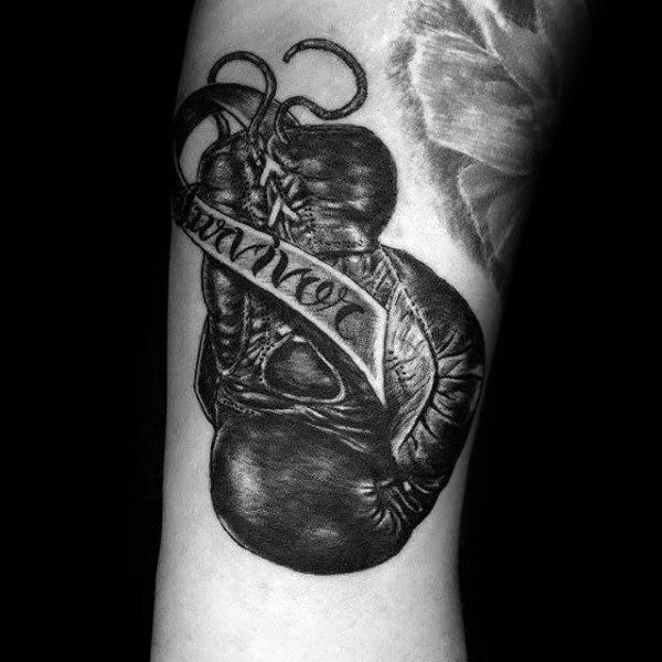 Survivor Boxing Gloves Mens Arm Tattoos