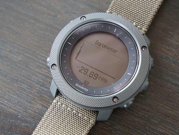 Suunto Traverse Alpha Barometer Chart Graph On Dial