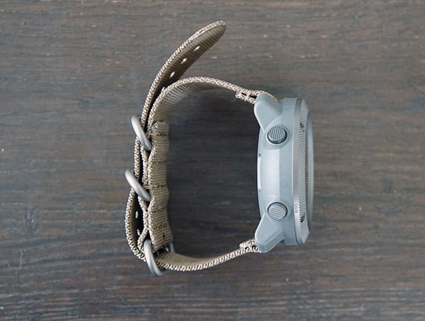 Suunto Traverse Alpha Two Button Side Of Watch