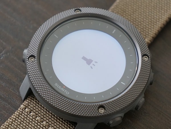 Suunto Traverse Alpha Watch Flashlight Feature Activated