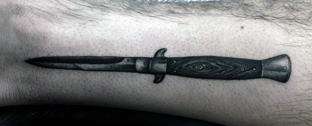 Switchblade Tattoo Designs For Men