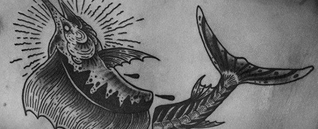 Swordfish Tattoo Designs For Men