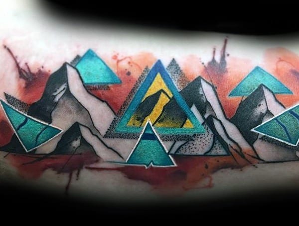 Symbolic Tattoos For Men Triangle Meaning