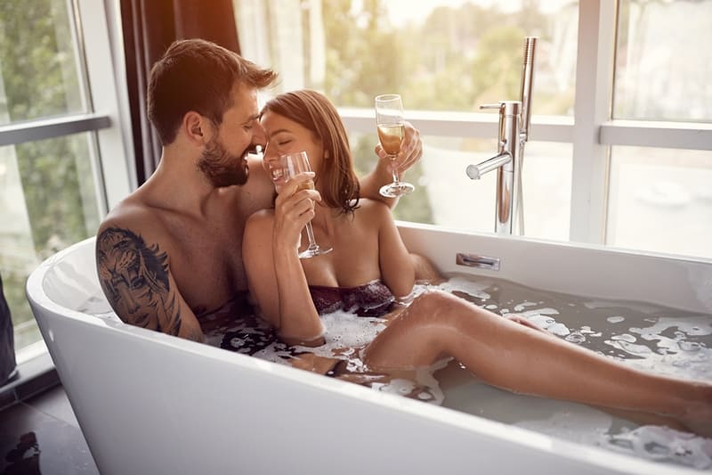 take a bath together rainy day date ideas