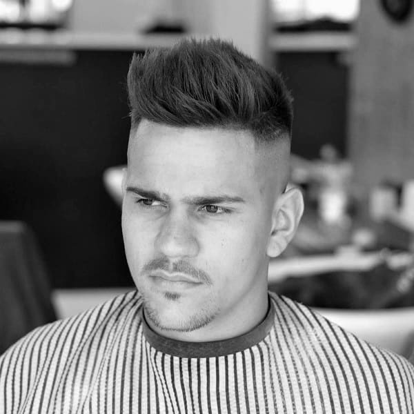 Tasteful Mens Short Haircuts For Thin Hair High Fade Sides