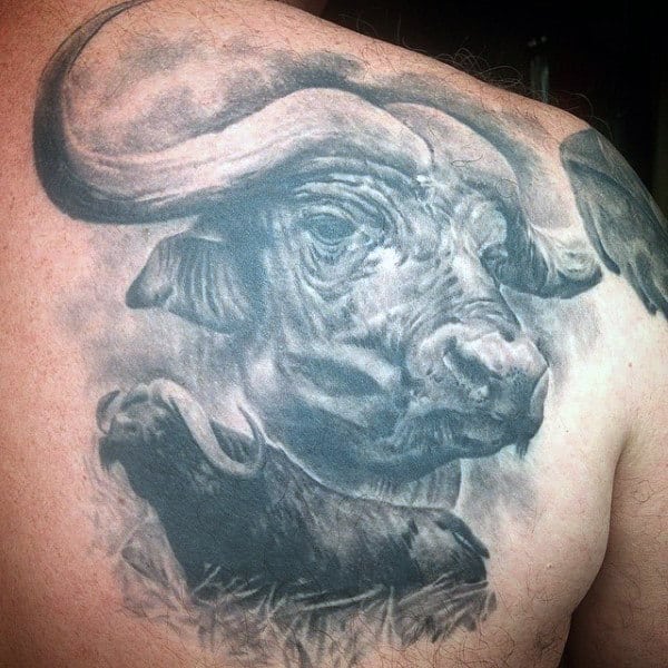 Tattoo For Guys Of Bulls