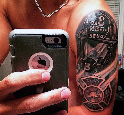 Tattoo Ideas For Male Firefighters On Arm