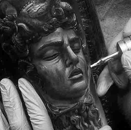 Tattoo Of Medusa With Hair Of Snakes For Men