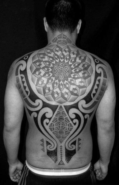Tattoo Tribal Back Men
