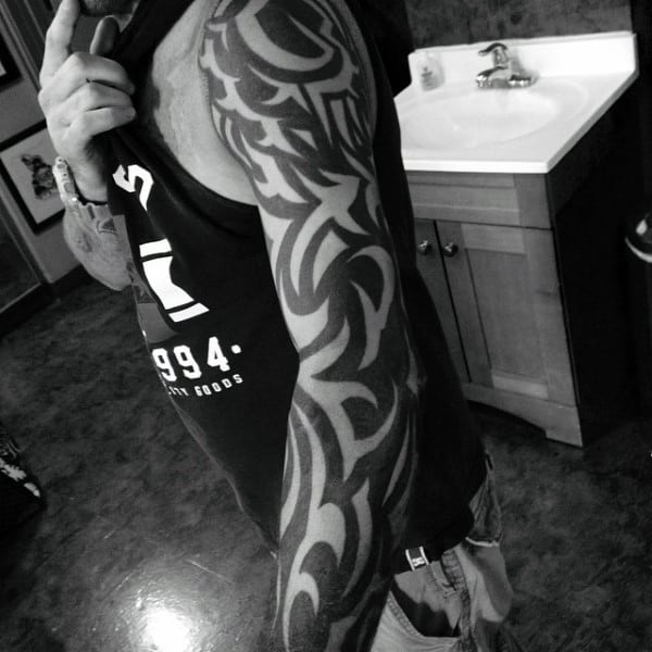Tattoo Tribal Male Sleeve