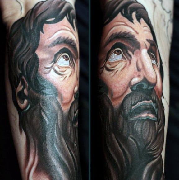 Tattooed Christian On Man