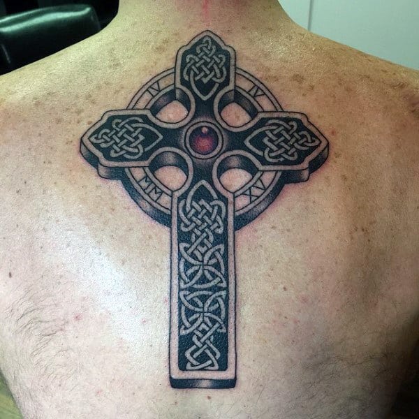 Tattoos Celtic Cross Men On Back