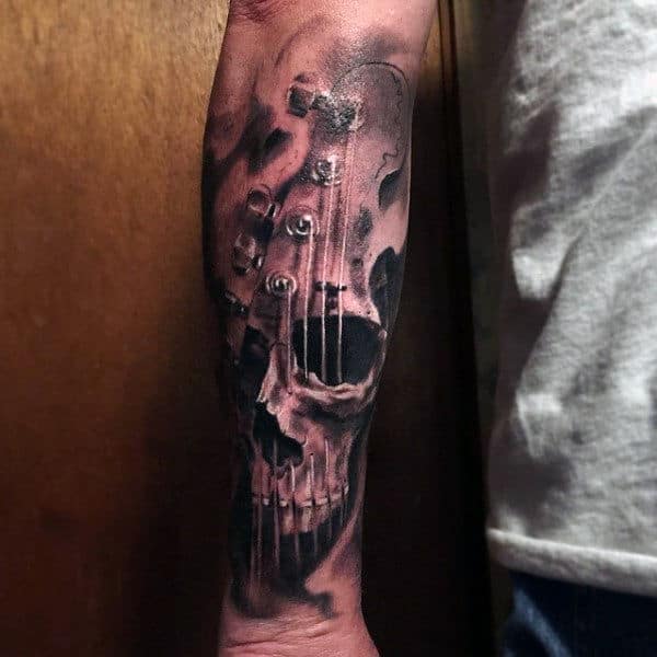 Tattoos Guitar On Men