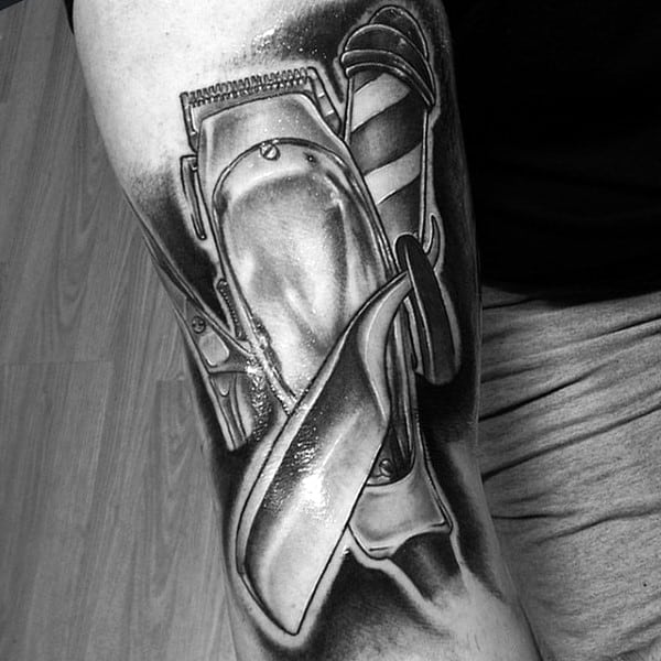 Tattoos Of Barber Clippers For Men