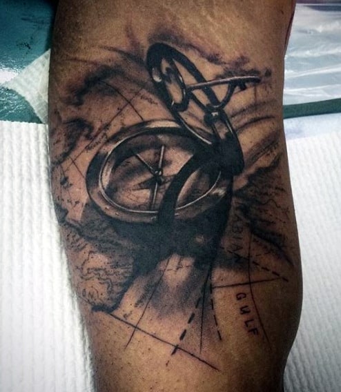 Tattoos Of Compass For Men