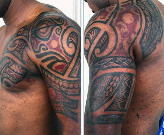 Traditional Tattoos Of Hawaiian Tribal Designs For Men