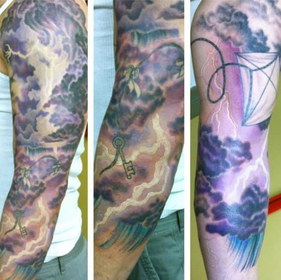 Tattoos Of Lightning For Males