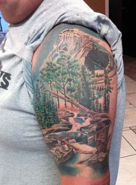 Tattoos Of Mountains For Men