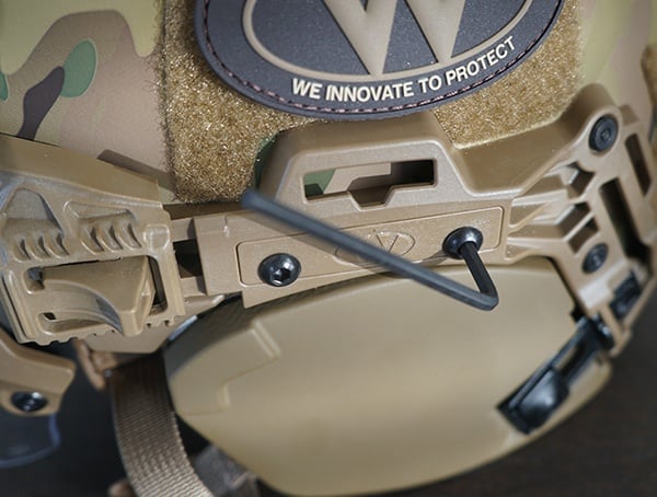 Team Wendy Exfil Ballistic Sl Helmet Installed Magpul Moe Rail On Side