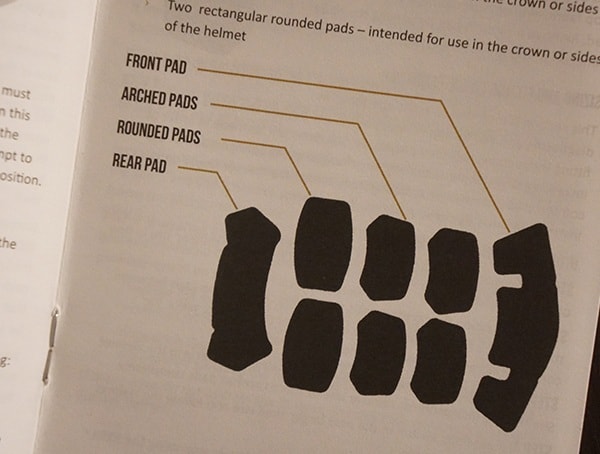 Team Wendy Exfil Ballistic Sl Helmet Pads Front Arched Rounded And Rear